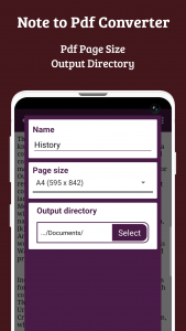 اسکرین شات 5 برنامه Text To Pdf Converter