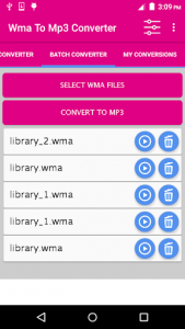 اسکرین شات برنامه Wma To Mp3 Converter 2