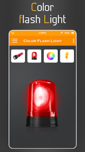 اسکرین شات برنامه Color flash light : Torch LED Light 2