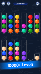 اسکرین شات 1 بازی Color Ball Game - Sort Puz