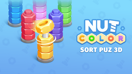 اسکرین شات 6 بازی Nut Color Game - Sort Puz 3D