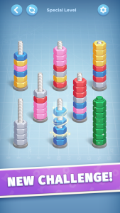 اسکرین شات 4 بازی Nut Color Game - Sort Puz 3D