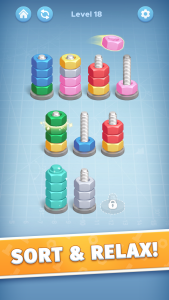 اسکرین شات 3 بازی Nut Color Game - Sort Puz 3D