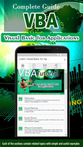 اسکرین شات برنامه Learn Visual Basic for Applications - VBA Tutorial 1