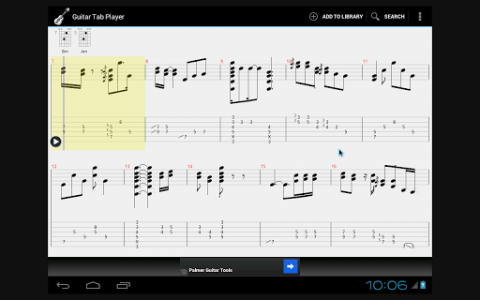 اسکرین شات برنامه Guitar Tab Player 3