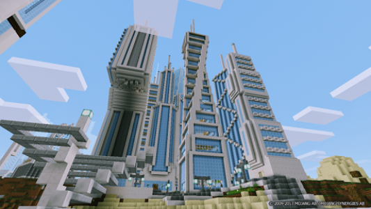 اسکرین شات برنامه Futuretroplis City map for Minecraft 1