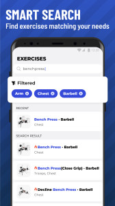 اسکرین شات 5 برنامه Gym Workout Tracker: Gym Log