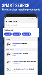 اسکرین شات 5 برنامه Gym Workout Tracker: Gym Log
