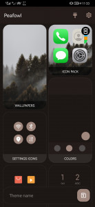 اسکرین شات برنامه Peafowl Theme Maker for EMUI 1