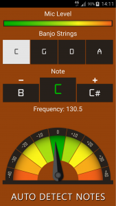 اسکرین شات برنامه Banjo Tuner: Simple & Accurate 2
