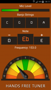 اسکرین شات برنامه Banjo Tuner: Simple & Accurate 1