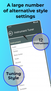 اسکرین شات برنامه Instrument Tuner 6