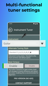 اسکرین شات برنامه Instrument Tuner 5