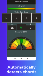 اسکرین شات برنامه Instrument Tuner 4