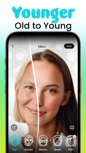 اسکرین شات 6 برنامه Face Aging App, FaceEditor AI