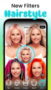 اسکرین شات 4 برنامه Face Aging App, FaceEditor AI