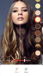اسکرین شات برنامه Hair Color Changer - change your hair color booth 1