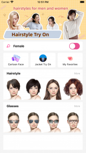 اسکرین شات برنامه Hair Makeover-modiface・haircut 1