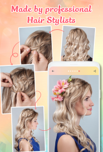 اسکرین شات برنامه Hairstyles step by step 5