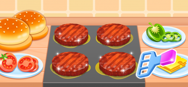 اسکرین شات 2 بازی Burger Maker Baby Cooking Game
