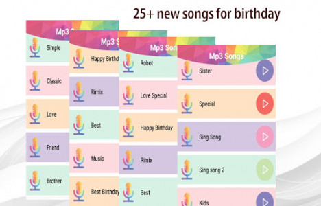 اسکرین شات برنامه Happy Birthday songs with Name offline 8