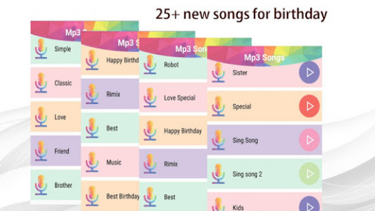اسکرین شات برنامه Happy Birthday songs with Name offline 1
