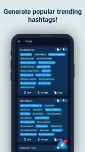 اسکرین شات 5 برنامه Hashtags AI: Follower Booster