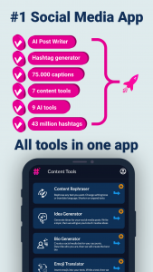 اسکرین شات 3 برنامه Hashtags AI: Follower Booster
