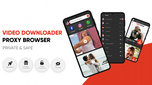 اسکرین شات برنامه Video Downloader Proxy Browser 1