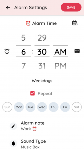 اسکرین شات برنامه Simple Alarm Clock+Night Clock 2