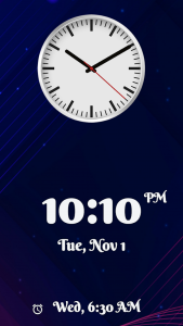 اسکرین شات برنامه Simple Alarm Clock+Night Clock 3