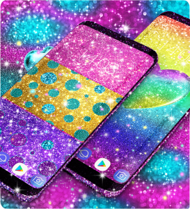 اسکرین شات برنامه Colorful glitter wallpapers 4