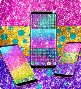 اسکرین شات برنامه Colorful glitter wallpapers 7