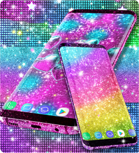 اسکرین شات برنامه Colorful glitter wallpapers 6