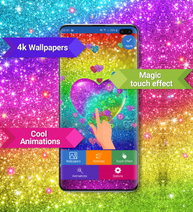 اسکرین شات برنامه Colorful glitter wallpapers 3