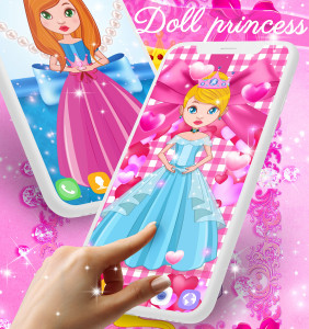 اسکرین شات برنامه Doll princess live wallpaper 3