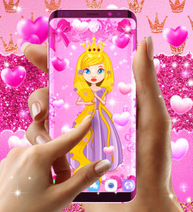 اسکرین شات برنامه Doll princess live wallpaper 4