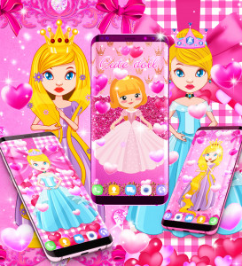 اسکرین شات برنامه Doll princess live wallpaper 8