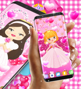 اسکرین شات برنامه Doll princess live wallpaper 5