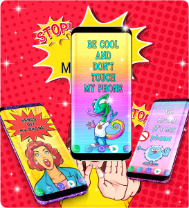 اسکرین شات 4 برنامه Don't touch my phone wallpaper