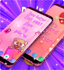 اسکرین شات 3 برنامه Don't touch my phone wallpaper