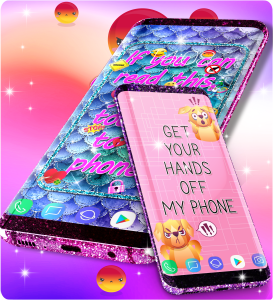 اسکرین شات 5 برنامه Don't touch my phone wallpaper