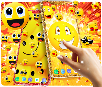 اسکرین شات برنامه Emoji live wallpaper 2