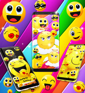 اسکرین شات برنامه Emoji live wallpaper 7