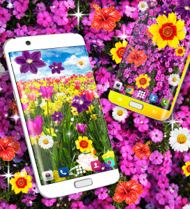 اسکرین شات برنامه Flowers live wallpaper 8