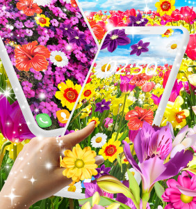 اسکرین شات برنامه Flowers live wallpaper 3