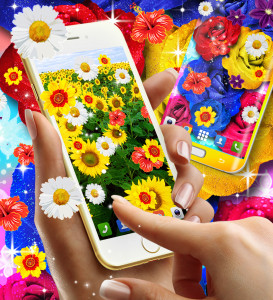 اسکرین شات برنامه Flowers live wallpaper 5