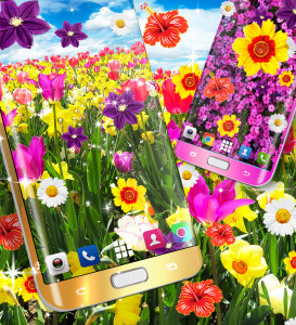 اسکرین شات برنامه Flowers live wallpaper 4