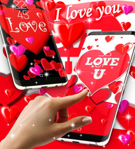 اسکرین شات برنامه I love you live wallpaper 3