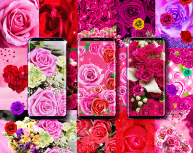 اسکرین شات 1 برنامه Rose live wallpaper